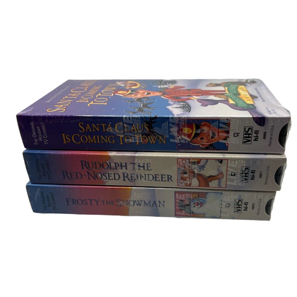 1993 Christmas Classics Lot Of 3 VHS Movies (Santa Clause ,Rudolph & Frosty) NEW - Picture 5 of 6